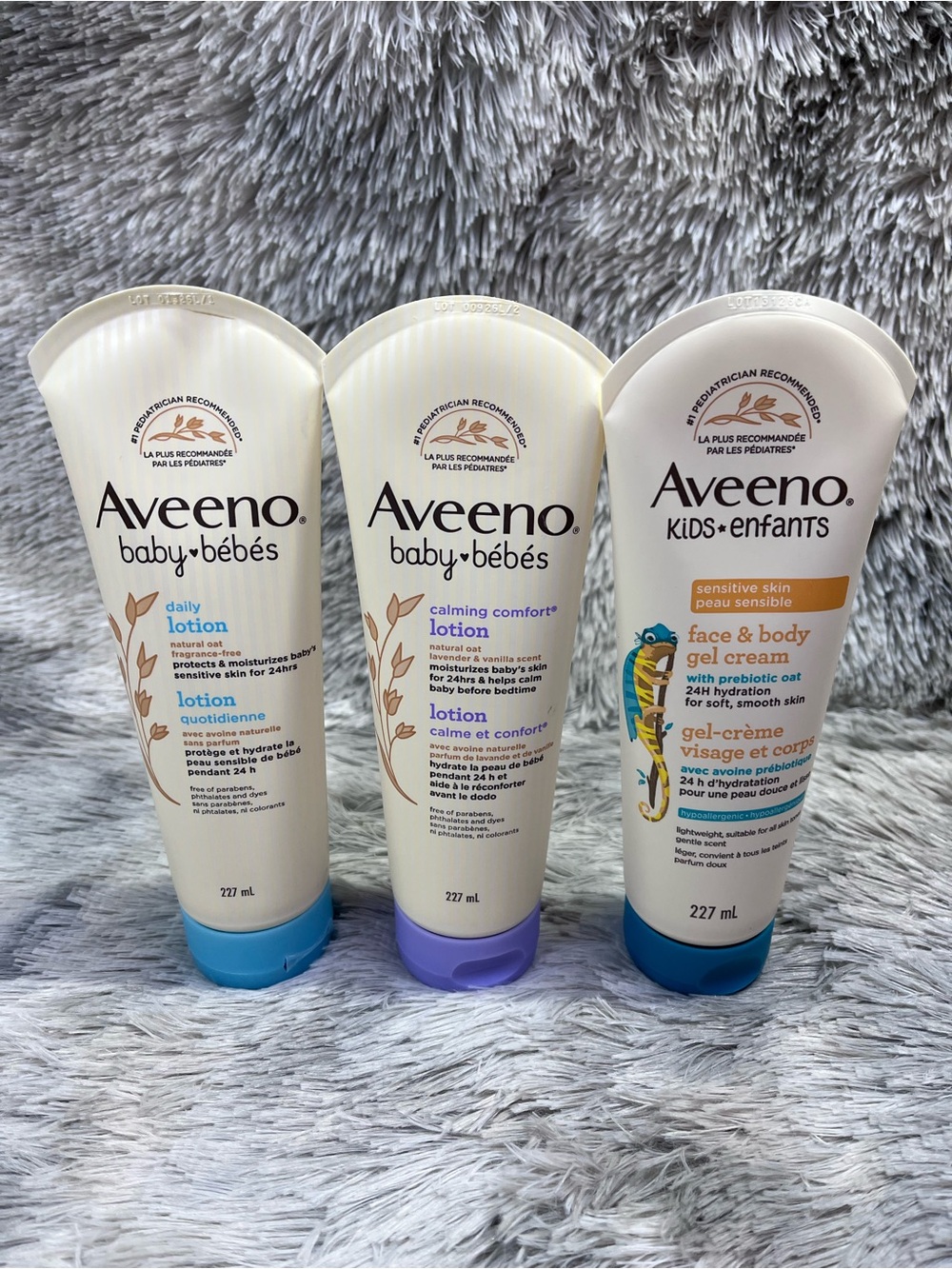 Aveeno Baby Daily & Calming Comfort Lotion Trio set